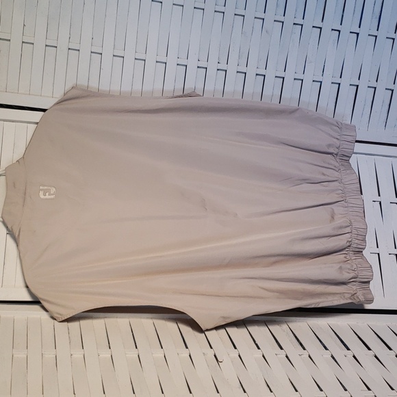 Footjoy taupe snap 1/2  button down packable mens golf vest size L - Picture 5 of 7